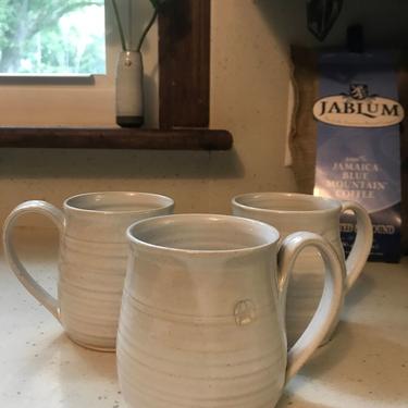 handmade mugs, white mugs, ceramic mugs, coffee mugs, pottery mugs, modern coffee mugs, contemporary mugs 
