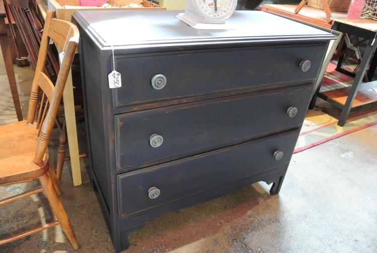 Blue Painted Chest of drawers - $250