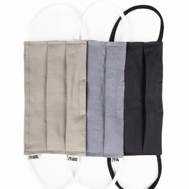 3-Pack Cloth Face Mask in Linen