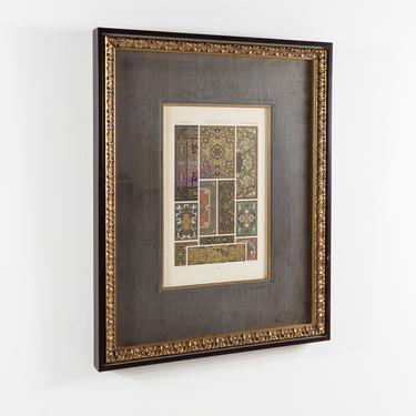 French Style Tapestry Framed Lithograph 
