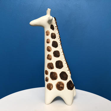 Taisto Kaasinen Porcelain Giraffe Sculpture For Arabia Finland 