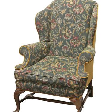 Vintage Carved Wood Floral Arm Chair