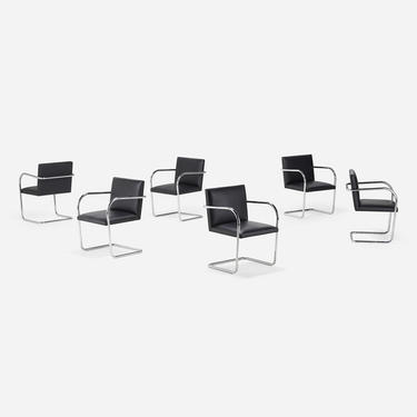 Bruno chairs, set of six (Ludwig Mies van der Rohe)