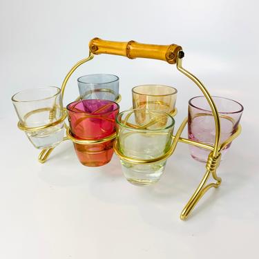 50s Vintage Shot Glass Set 