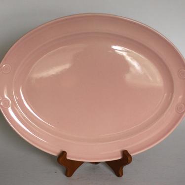 vintage Lu-Ray Pastels serving platter in pink 