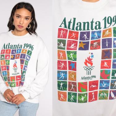 Atlanta Olympics Shirt 1996 USA Olympics Sweatshirt Crewneck Sweatshirt 90s Slouchy 1990s Vintage Sweat Shirt Extra Large xl 