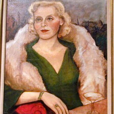 Art Deco Portrait of Russian Socialite