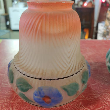Cute little vintage painted shade 2 1/8" opening