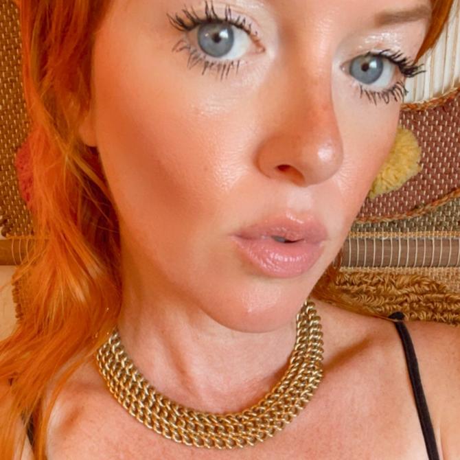 Vintage Chunky Necklace Thick Gold Chain Choker Heavy Metal Jewelry Eco Friendly Gift Ideas 