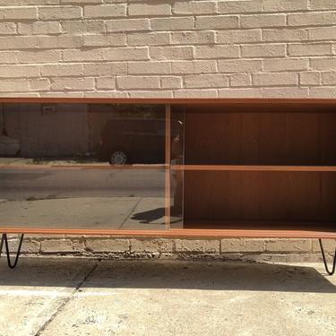 Glass front bookcase