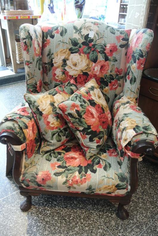 Floral armchair. $150.