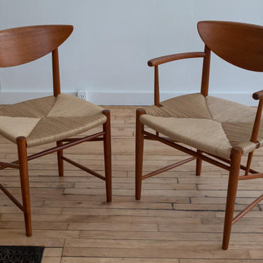 Set of Six Peter Hvidt Teak Dining Chairs