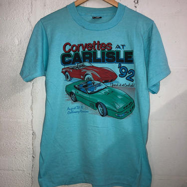 Vintage 1992 Corvettes At Carlisle Car Design T-Shirt. Great Graphic! M 3142 