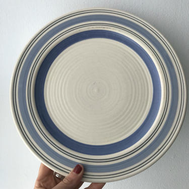 Pflatzgraff Mexico Blue Ringed Stoneware Dinner Plate 