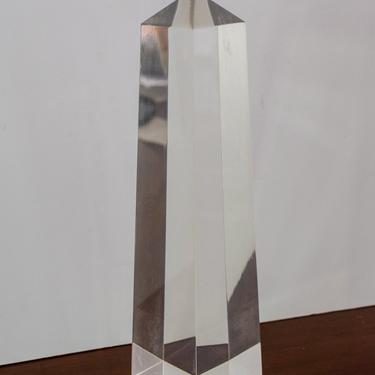 Acrylic/Lucite Obelisk 