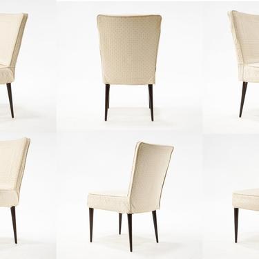 Set of 6 WK Mbel Off-White Dining Chairs