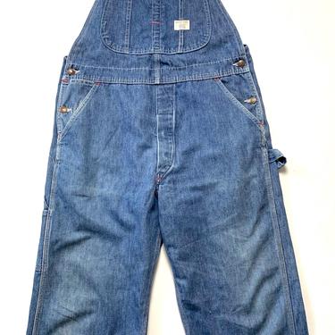 Vintage 1960s BIG MAC Denim Overalls ~ Medium Short (40 S) ~ Work Wear ~ Penney's ~ 