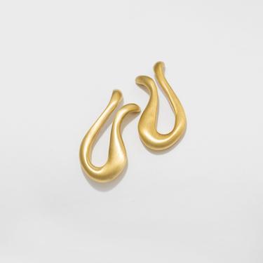 Sappho Earrings in Brass