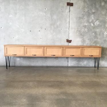 Extra Long Credenza / Cabinet on Hairpin Legs