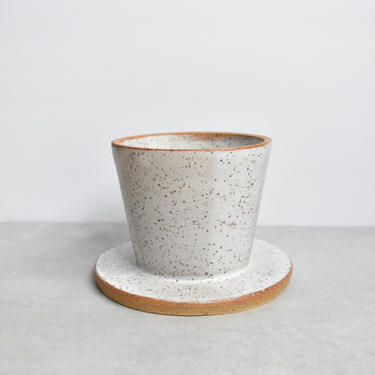 White Stoneware handmade ceramic Pour Over, mug sold separately 