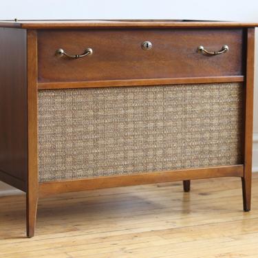Mid Century Modern Westinghouse Stereophonic Hi Fi Record Console 