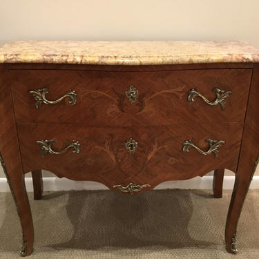 Antique Louis XV commode with beveled marble top  C. 1890 'SALE' 