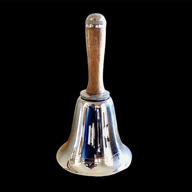 Chrome And Walnut Mid Century Town Crier Bell Shaped Cocktail Shaker. Sold Out 