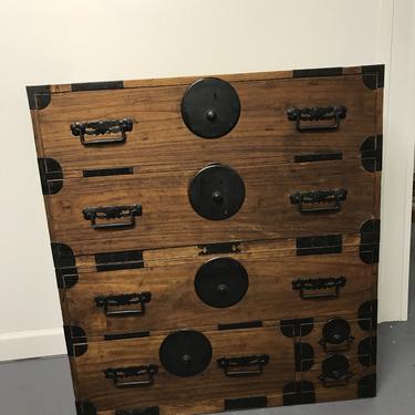 Pair of Japanese Tansu chests