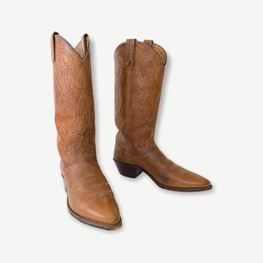 Vintage Women's DAN POST Cowboy Boots ~ 8 M ~ Western ~ Rockabilly ~ 