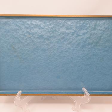 Blue Moire Glaze Kyes Tray 