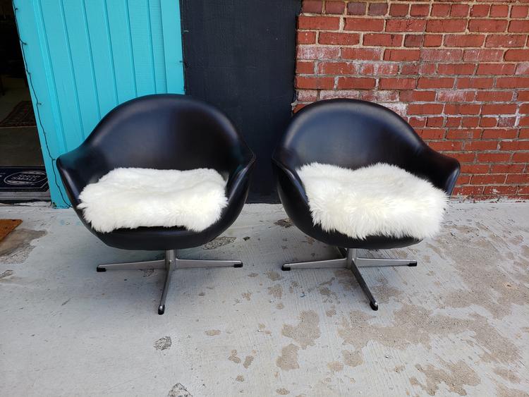 Pair of Overman Pod Chairs. Sweden.