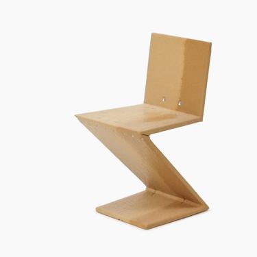 Miniature Rietveld Zig-Zag Chair Mid Century Designer Furniture 