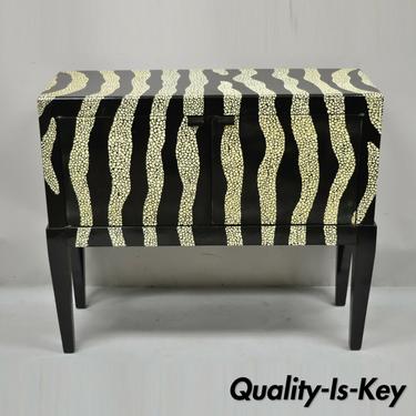Coast to Coast Zebra Print 2 Door Cabinet Buffet Sideboard Console Commode Chest