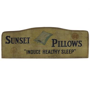 1915 Sunset Pillow Sign