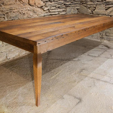 La Provencale - Rustic Refined Reclaimed Wood French Cabriole Style Farm Table 