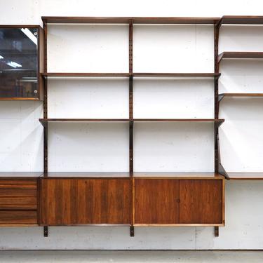 Danish Rosewood Wall System, By Poul Cadovius - (D876) 