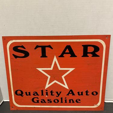 1940s Metal Star Gas Sign 