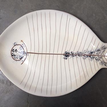 LaGardo Tackett, Kenji Fujita Large Stoneware Fish Design Plate 