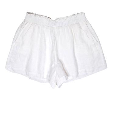 Joie - White Linen High Waisted Shorts Sz M