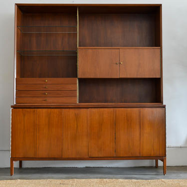 Walnut Credenza and Cabinet by Paul McCobb, ca. 1960