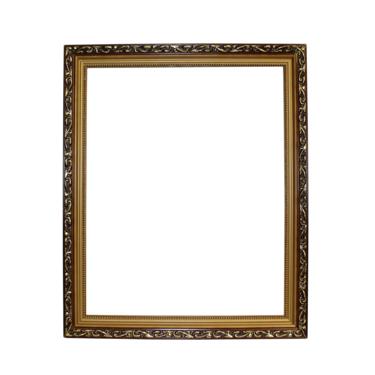 F6 Wood Golden Scroll Motif Rim Rectangular Picture Painting Frame ws682CE 