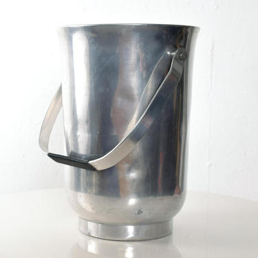 Mid Century Vintage Modern Italian Ice Bucket Champagne Cooler 