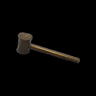 Vintage Early 20th Century Primitive Solid Brass Machinist Jewelers Hammer Mallet