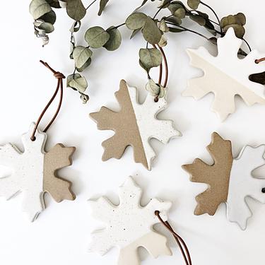 Snowflake Ornament, Holiday Ornament, Hostess Gift, Christmas Ornament, Holiday Decor, Ceramic Decor, Minimalist Decor, Holiday Gifts 