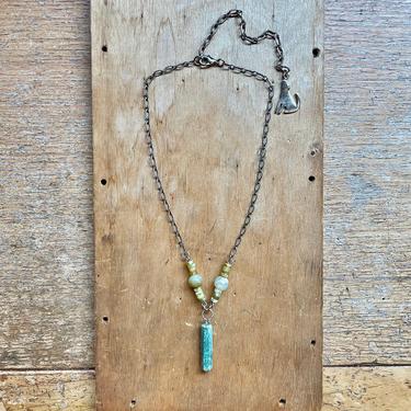 Green Jade Choker Necklace Serpentine Gemstone Jewelry Cool Gifts 