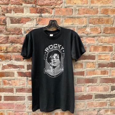Vintage 70s ROCKY T-shirt Balboa Sylvester Stallone Boxing Apollo Creed 70s tag 50-50 single stitch spellout 