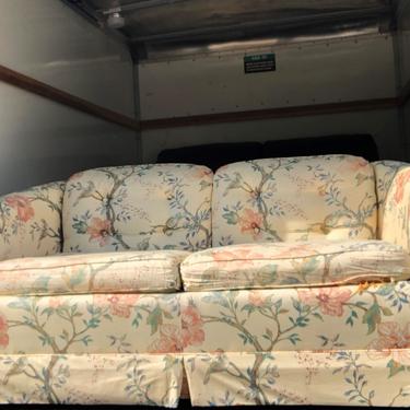 Floral Vintage Loveseat Couch with Cover - EXCELLENT CONDITION 