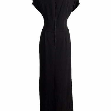 Peggy Hunt Fringed Black Dress 