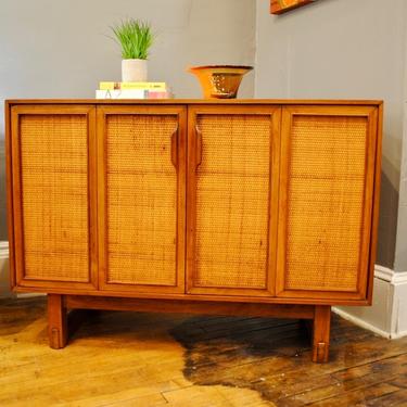 1960’s Cabinet-Credenza w/Caned Doors
