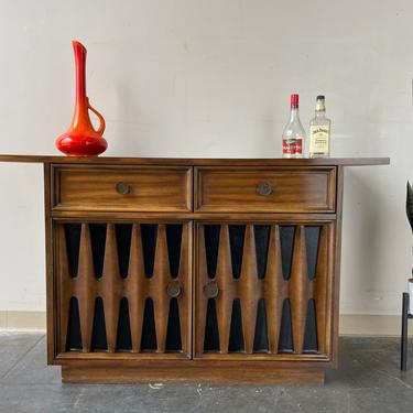 Mid Century Modern Brutalist style bar cabinet or buffer by young 